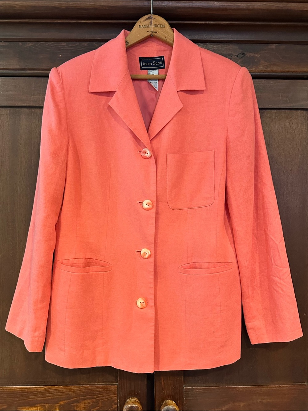 Laura Scott • Linen blend suit blazer • jacket • coat